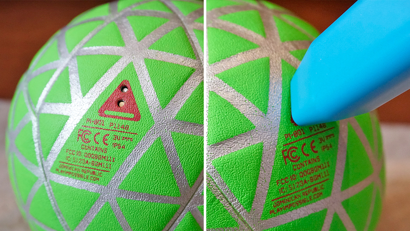 Having to recharge the Gameball isn’t as annoying when it takes just 20 seconds.